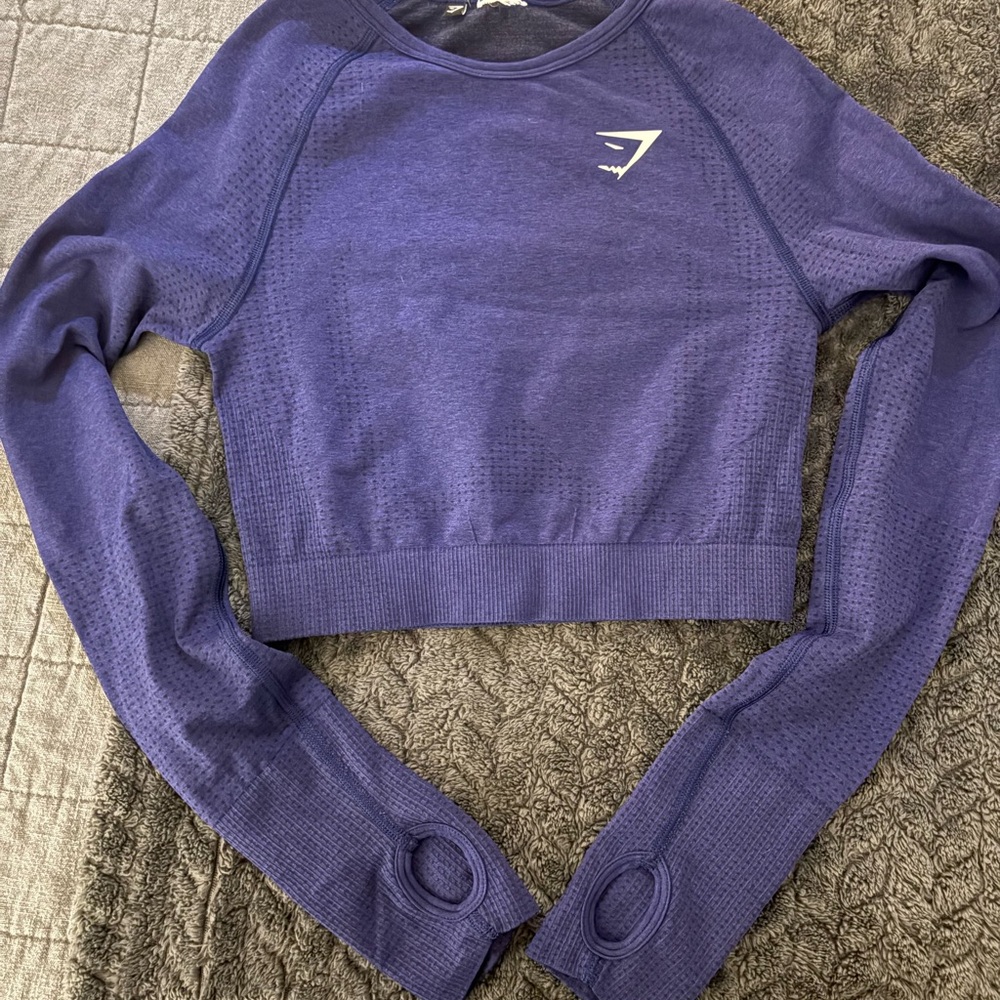Gymshark Women's Purple Long Sleeve Top